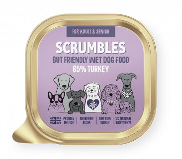 Scrumbles Grain Free Wet Dog Food Turkey 150g