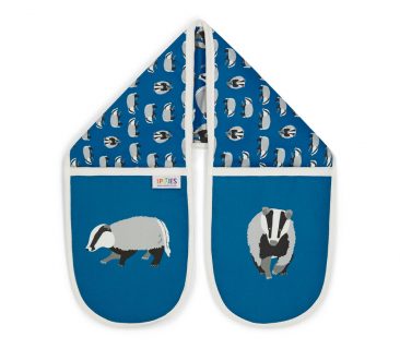 Badgers Bright Blue Oven Gloves