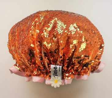 Glamour Rose Gold Sequin Shower Hat