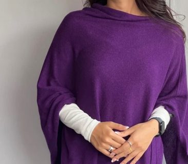 Cashmere poncho