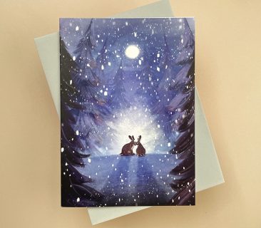 Midnight Kiss Christmas Card