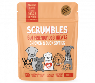 Scrumbles Softies Training Treats for Dogs Chicken and Duck 90g