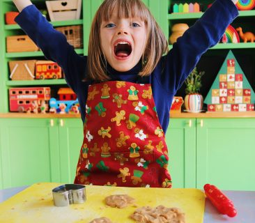 Gingerbread Folk Organic Cotton Apron - available for adults & children